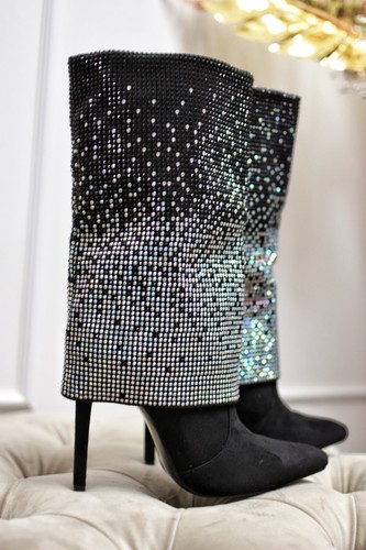 Schwarze stiefel mit - schwarze,