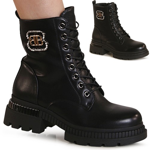 Damen plateau stiefeletten - damen,