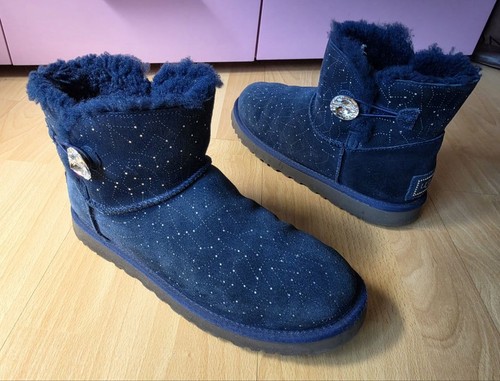 Ugg mini bailey button - bailey, bling