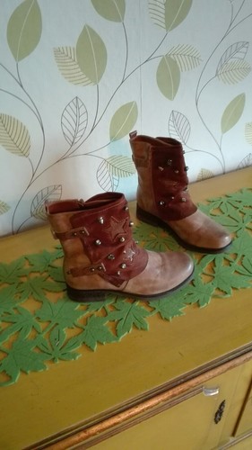 Desun stiefelette braun camel - stiefelette,