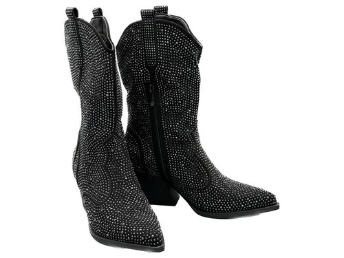 Glitzer western stiefel strass - glitzer,