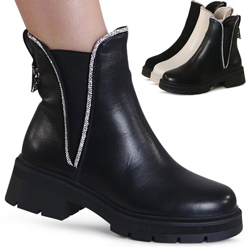 Damen glitzer chelsea boots - glitzer,