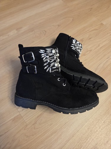 Neu schwarze boots - schwarze, 37