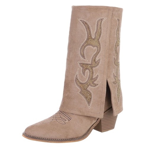 Damen cowboyboots mit - cowboyboots,